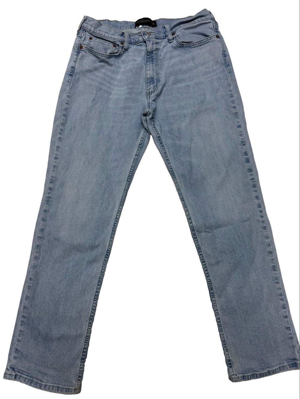Abercrombie & Fitch Men’s Straight Leg Vintage Stretch Jeans 33x32 Light Wash